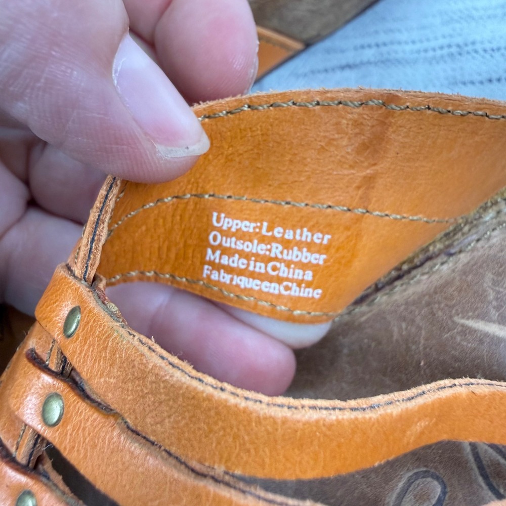 NEW OluKai Women's Mahana Sandal Orange Leather Strappy Thongs Size 8 Resortwear - Picture 3 of 7